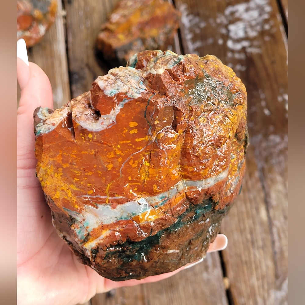 Colorful Rough Natural Jasper